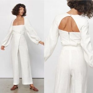 NWT Mara Hoffman Moon White HEMP Top- 4/6 - BELL SLEEVE DETAILS! 🔔 Elegance!!!